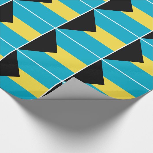 Papier Cadeau Drapeau bahamien (Coin)