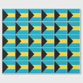 Papier Cadeau Drapeau bahamien (Plat)