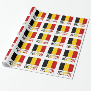 Papier Cadeau Drapeau belge