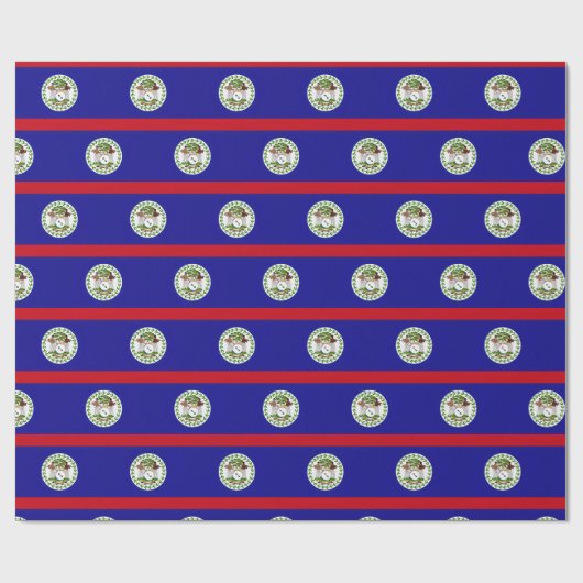 Papier Cadeau Drapeau bélizien (Plat)