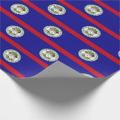 Papier Cadeau Drapeau bélizien (Coin)