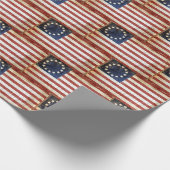 Papier Cadeau Drapeau Betsy Ross (Coin)