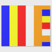 Papier Cadeau Drapeau bouddhiste (Plat)