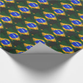 Papier Cadeau Drapeau brésilien BR Brasil (Coin)