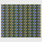 Papier Cadeau Drapeau brésilien BR Brasil (Plat)