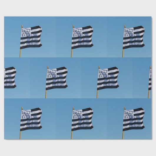 Papier Cadeau Drapeau breton (Plat)