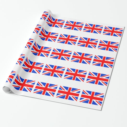 Papier Cadeau Drapeau britannique (Déroulé)
