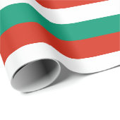 Papier Cadeau Drapeau Bulgarie (Coin rond)