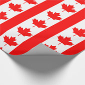 Papier Cadeau Drapeau canadien (Coin)