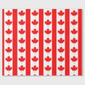 Papier Cadeau Drapeau canadien (Plat)