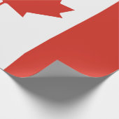 Papier Cadeau Drapeau canadien (Feuille d'érable) (Canada) (Coin)