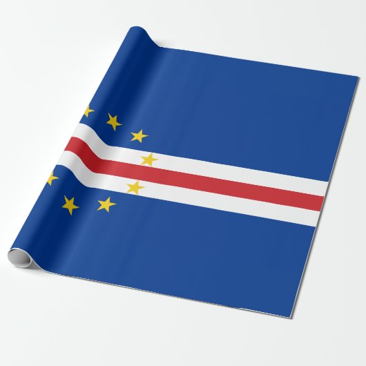 Papier Cadeau Drapeau cap-verdien (Cap-Vert) (Déroulé)