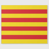 Papier Cadeau Drapeau catalan (Plat)