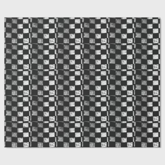 Papier Cadeau Drapeau Checkered (Plat)
