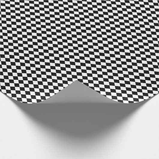 Papier Cadeau Drapeau Checkered emballant le damier d'échecs de (Coin)