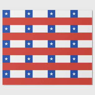 Papier Cadeau Drapeau chilien patriotique