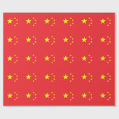 Papier Cadeau Drapeau chinois (Plat)