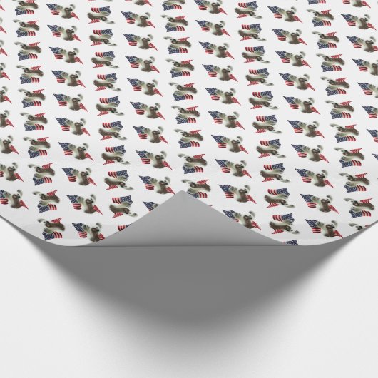 Papier Cadeau Drapeau chinois arrêté (Coin)