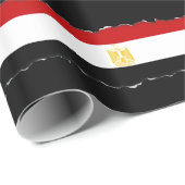 Papier Cadeau Drapeau classique de l'Egypte (Coin rond)