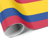 Papier Cadeau Drapeau Colombie (Coin rond)