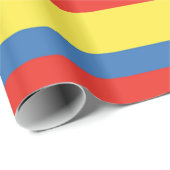 Papier Cadeau Drapeau Colombie (Coin rond)