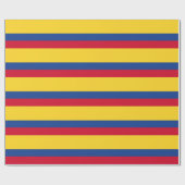 Papier Cadeau Drapeau colombien (Plat)