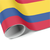 Papier Cadeau Drapeau colombien (Coin rond)