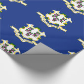 Papier Cadeau Drapeau Connecticut (Coin)