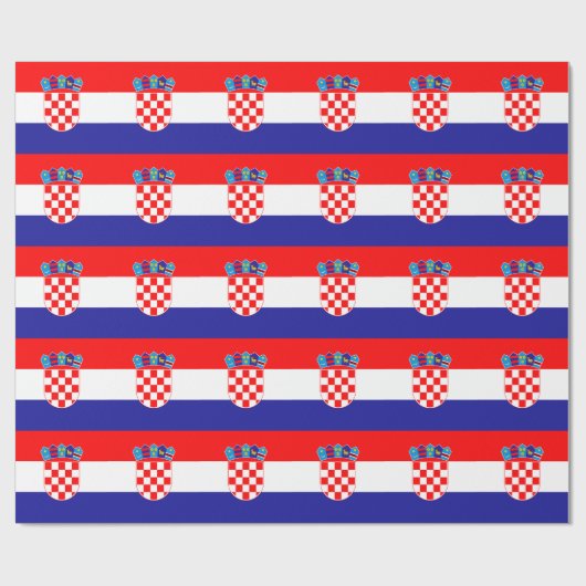 Papier Cadeau Drapeau croate (Plat)