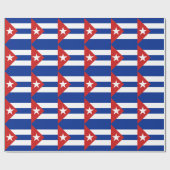 Papier Cadeau Drapeau Cuba (Plat)