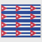 Papier Cadeau Drapeau Cuba (Plat)