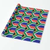 Papier Cadeau Drapeau d'Afrique du Sud (Déroulé)