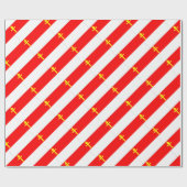 Papier Cadeau Drapeau d'Alsace-Lorraine (Plat)