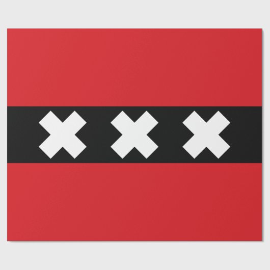 Papier Cadeau Drapeau d'Amsterdam (Plat)