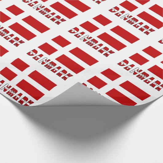 Papier Cadeau Drapeau Danmark et danois (Coin)
