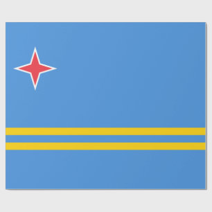 Papier Cadeau Drapeau d'Aruba
