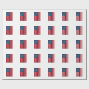Papier Cadeau Drapeau de baseball en détresse Conception de vect