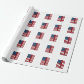 Papier Cadeau Drapeau de baseball en détresse Conception de vect (Déroulé)
