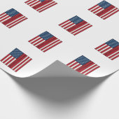 Papier Cadeau Drapeau de baseball en détresse Conception de vect (Coin)