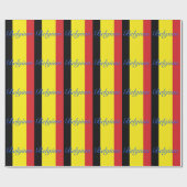 Papier Cadeau Drapeau de Belgique (Plat)