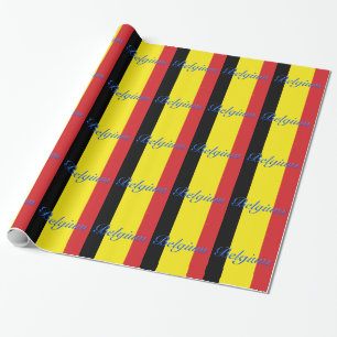 Papier Cadeau Drapeau de Belgique