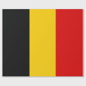 Papier Cadeau Drapeau de Belgique (Plat)