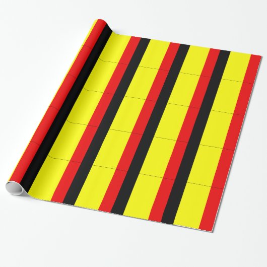 Papier Cadeau Drapeau de Belgique (Déroulé)