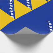 Papier Cadeau Drapeau de Bosnie-Herzégovine (Coin)