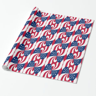 Papier Cadeau Drapeau de Bowtie Étoile