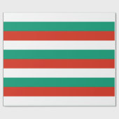 Papier Cadeau Drapeau de Bulgarie (Plat)