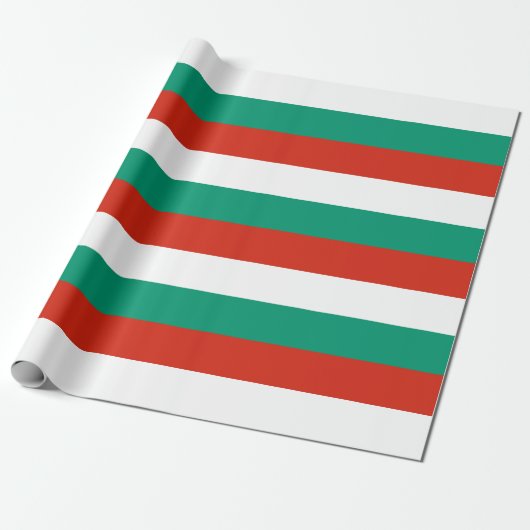 Papier Cadeau Drapeau de Bulgarie (Déroulé)
