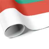Papier Cadeau Drapeau de Bulgarie (Coin rond)