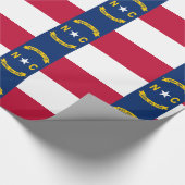 Papier Cadeau Drapeau de Caroline du Nord (Coin)