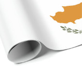 Papier Cadeau Drapeau de Chypre (Coin rond)